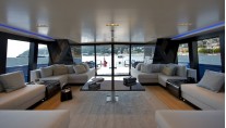 Luxury sloop Better Place main salon looking aft - Photo Toni Meneguzzo